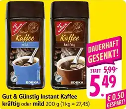 Schmidt's Märkte Gut & Günstig Instant Kaffee kräftig oder mild Angebot
