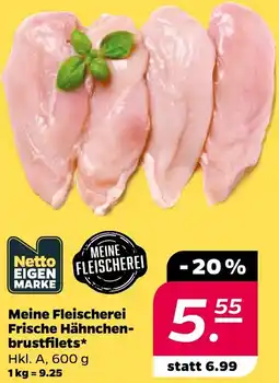 NETTO Meine Fleischerei Frische Hähnchenbrustfilets Angebot