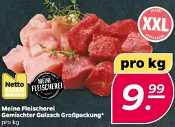 NETTO Meine Fleischerei Gemischter Gulasch Großpackung Angebot