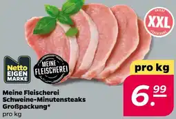 NETTO Meine Fleischerei Schweine-Minutensteaks Großpackung Angebot