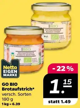 NETTO GO BIO Brotaufstrich Angebot