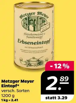 NETTO Metzger Meyer Eintopf Angebot