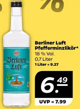 NETTO Berliner Luft Pfefferminzlikör Angebot