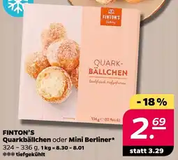 NETTO FINTON'S Quarkbällchen oder Mini Berliner Angebot