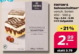 NETTO FINTON'S Sahneschnitten Angebot