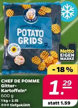 NETTO CHEF DE POMME Gitter Kartoffeln Angebot
