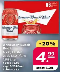 NETTO Anheuser-Busch Bud Angebot