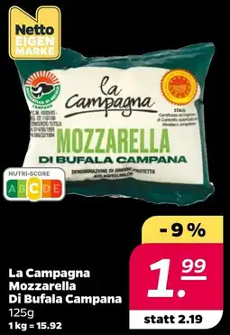 NETTO La Campagna Mozzarella Di Bufala Campana Angebot
