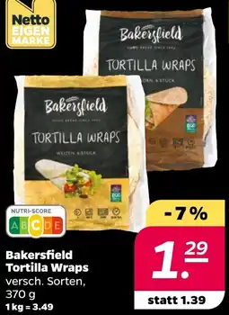 NETTO Bakersfield Tortilla Wraps Angebot