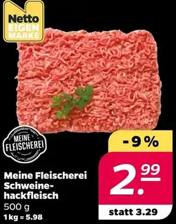 NETTO Meine Fleischerei Schweinehackfleisch Angebot