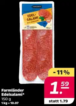 NETTO Farmländer Edelsalami Angebot