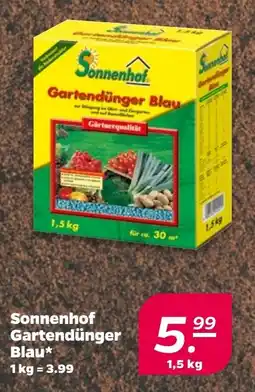 NETTO Sonnenhof Gartendünger Blau Angebot