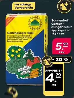 NETTO Sonnenhof Gartendünger Blau Angebot