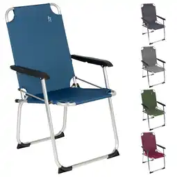 Netto Marken-Discount BO-CAMP Alu Klappstuhl Angelstuhl Anglerstuhl Camping Stuhl Klappsessel Faltbar Farbe: Rot Angebot