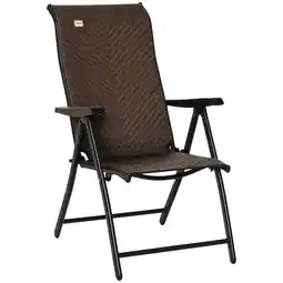 Netto Marken-Discount Outsunny Klappstuhl PE Rattan, Stahl Angebot