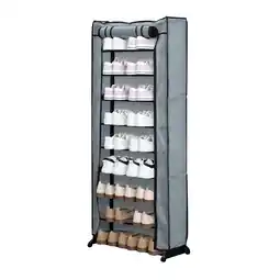 Netto Marken-Discount Herzberg HG-8076: 9-Stufiger Organizer für Kleine Schuhregale Grau Angebot