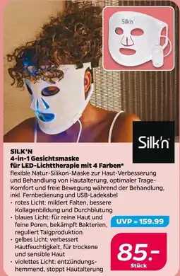 NETTO SILK'N 4-in-1 Gesichtsmaske für LED-Lichttherapie mit 4 Farben Angebot
