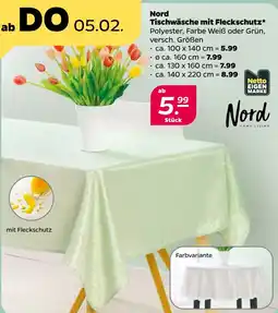 NETTO Nord Tischwäsche mit Fleckschutz ca. 100x140 cm Angebot