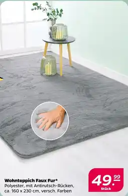 NETTO Wohnteppich Faux Fur Angebot