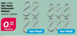 NETTO 4er- oder 6er-Pack Universal- Haken Angebot