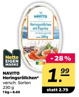 NETTO NAVITO Heringsröllchen Angebot