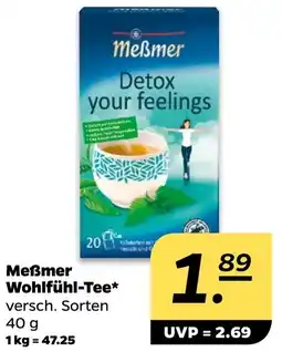 NETTO Meẞmer Wohlfühl-Tee Angebot