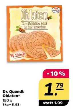 NETTO Dr. Quendt Oblaten Angebot