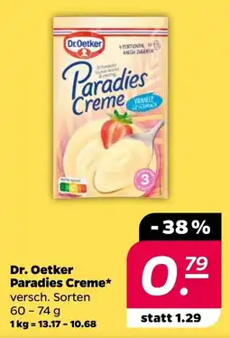 NETTO Dr. Oetker Paradies Creme Angebot