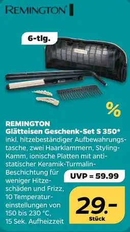 NETTO REMINGTON Glätteisen Geschenk-Set S 350 Angebot