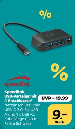 NETTO Speedlink USB-Verteiler mit 4 Anschlüssen Angebot