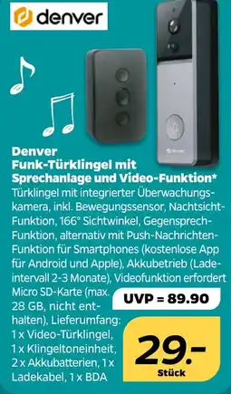 NETTO Denver Funk-Türklingel mit Sprechanlage und Video-Funktion Angebot