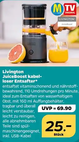 NETTO Livington JuiceBoost kabelloser Entsafter Angebot