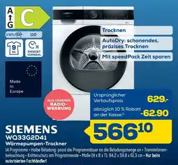 Euronics SIEMENS WQ33G2D41 Wärmepumpen-Trockner Angebot