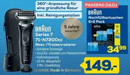 Euronics BRAUN Series 7 71-N7200cc Nass-/Trockenrasierer Angebot