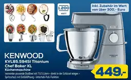 Euronics KENWOOD KVL85.594SI Titanium Chef Baker XL Küchenmaschine Angebot