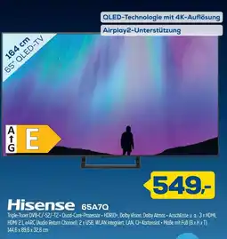 Euronics Hisense 65A7Q 65" QLED-TV Angebot