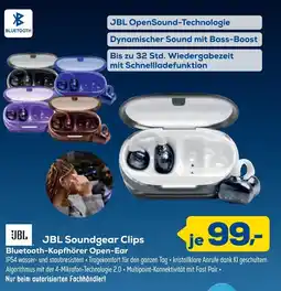 Euronics JBL Soundgear Clips Bluetooth-Kopfhörer Open-Ear Angebot