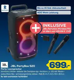 Euronics JBL PartyBox 520 Party-Lautsprecher Angebot