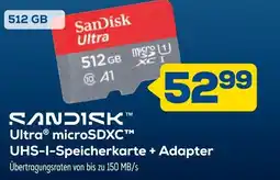 Euronics SANDISK Ultra microSDXC UHS-I-Speicherkarte + Adapter Angebot