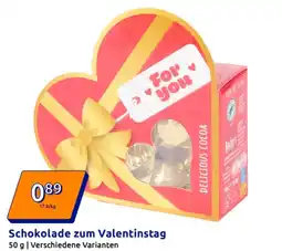 Action Schokolade zum Valentinstag Angebot