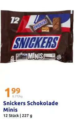 Action Snickers Schokolade Minis Angebot