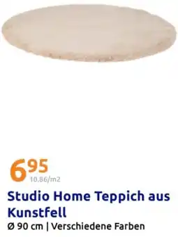 Action Studio Home Teppich aus Kunstfell Angebot