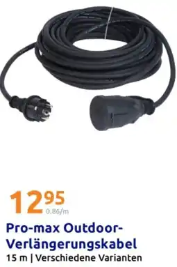 Action Pro-max Outdoor Verlängerungskabel Angebot