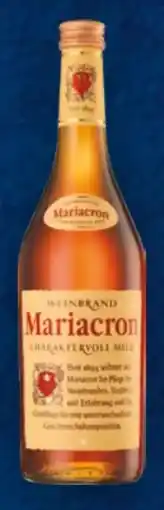 Handelshof Mariacron Weinbrand Angebot