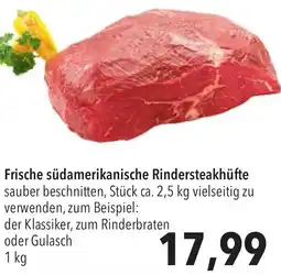 CITTI Markt Frische südamerikanische Rindersteakhüfte Angebot