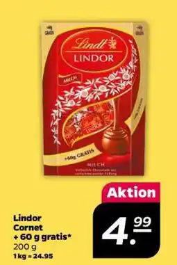 NETTO Lindor Cornet + 60 g gratis Angebot
