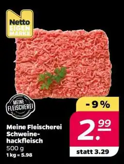 NETTO Meine Fleischerei Schweinehackfleisch Angebot