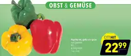 CITTI Markt Paprika rot, gelb oder grün Angebot