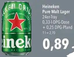 CITTI Markt Heineken Pure Malt Lager Angebot
