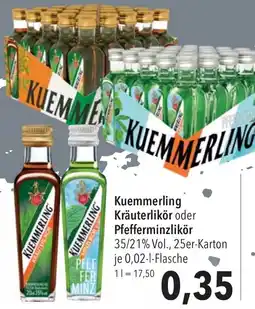 CITTI Markt Kuemmerling Kräuterlikör oder Pfefferminzlikör Angebot